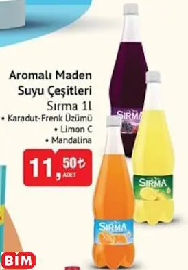 SIRMA AROMALI MADEN SUYU ÇEŞİTLERİ